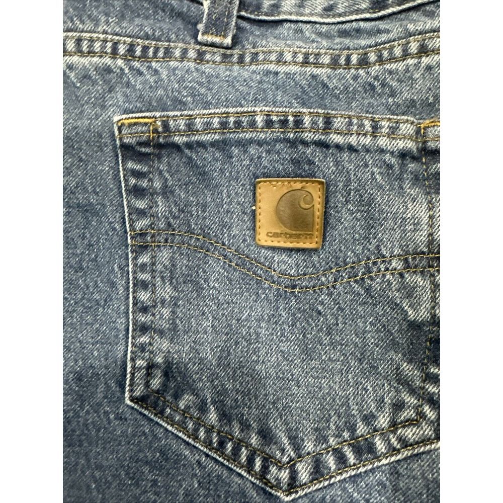 Carhartt Jeans Men 42x30 Blue Relaxed Fit Work Denim